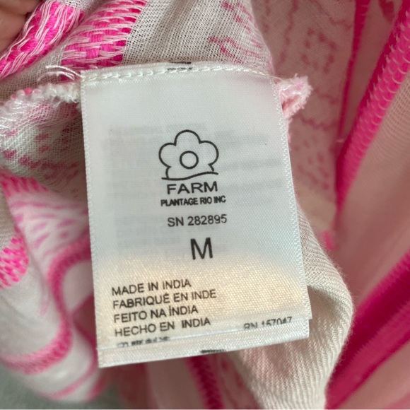 FARM Rio Beaded V-Neck Kaftan Dress Size Medium - Picture 14 of 16